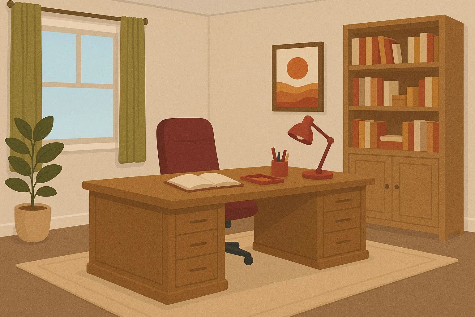 Bàn làm việc của giám đốc