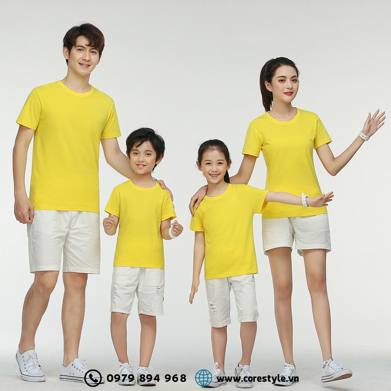 corestyle-dong-phuc-gia-dinh-ao-phong-co-tron