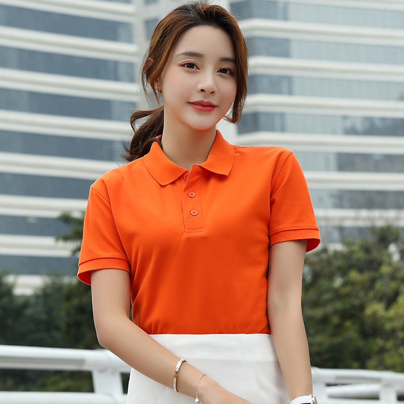 Áo thun cotton màu cam